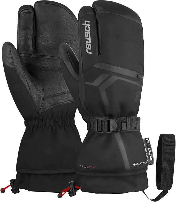 Reusch Gants de Ski Gore-TEX Lobster pour Hommes et Femmes, très Chauds — Vetements ski