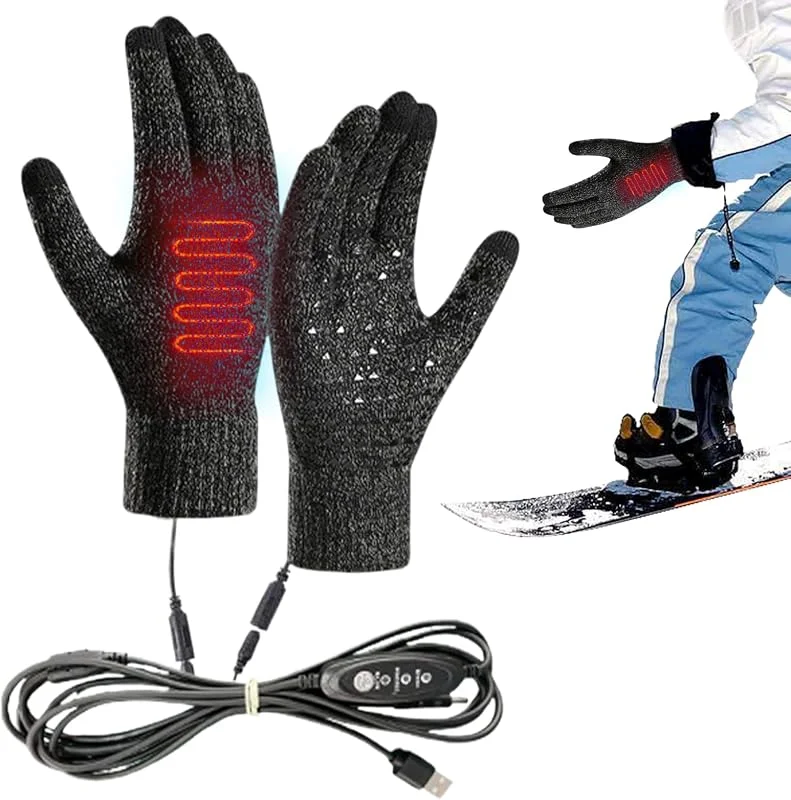 Gants chauffants électriques moufles chauffe-mains écran tactile pour — Vetements ski