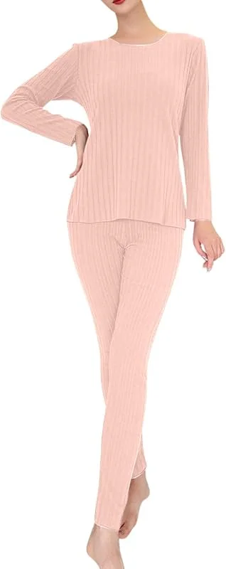 Sous-vêtements fonctionnels pour femme - Sous-vêtements thermiques - Respirants, chauds - Moulants - Sous-vêtements de sport extensibles - Couche de base thermique ultra douce - Ensemble de — Vetements ski