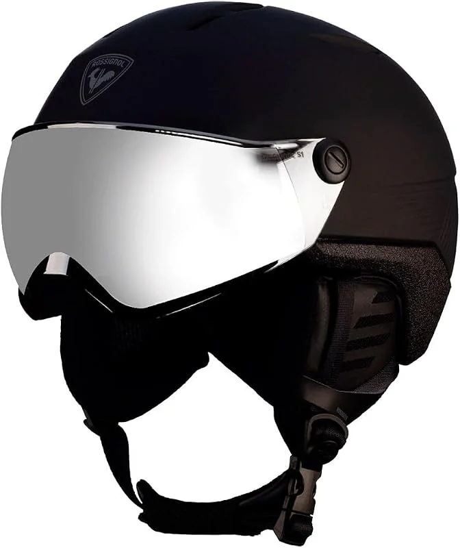 Rossignol - Casque De Ski, Snow Fit Visor Impacts Black Homme - Homme - Taille m, l - Noir — Equipement ski