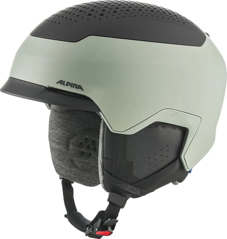 ALPINA Gems Casque de Ski Adulte Unisexe, Vert Fluo, Noir Mat, 51-55 — Equipement ski