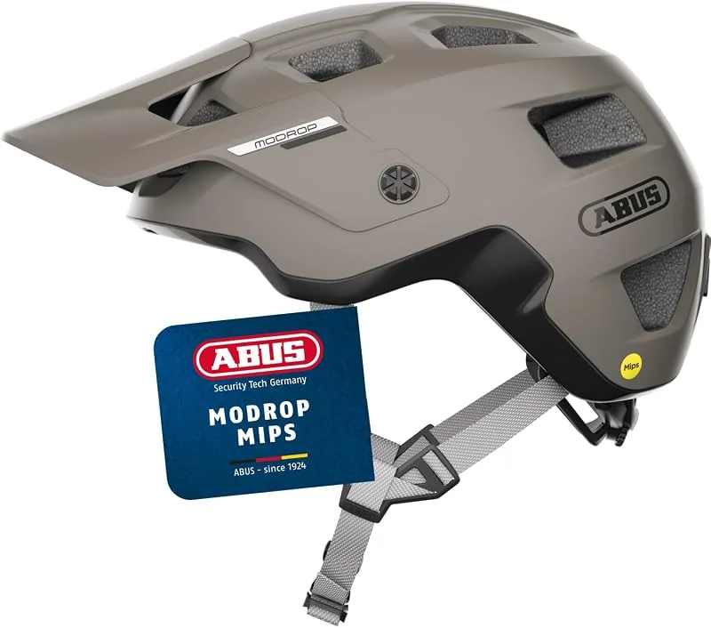 ABUS Casque VTT MoDrop MIPS, Gris, L — Equipement ski