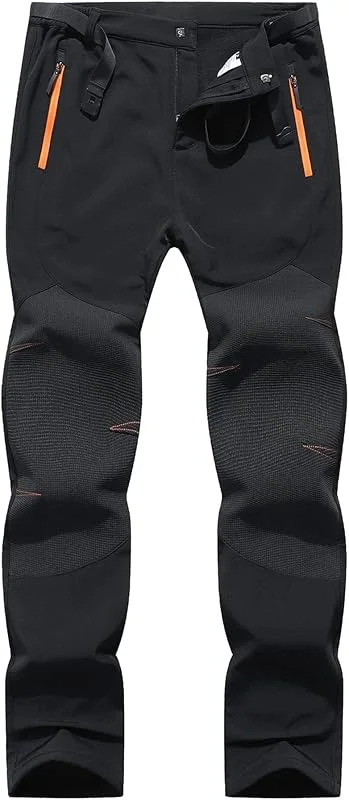 BenBoy Homme Pantalon Ski Imperméable Outdoor Pantalon Trekking Randonnée Softshell Thermique Étanche Coupe-Vent Hiver Pantalon de Montagne Escalade — Vetements ski