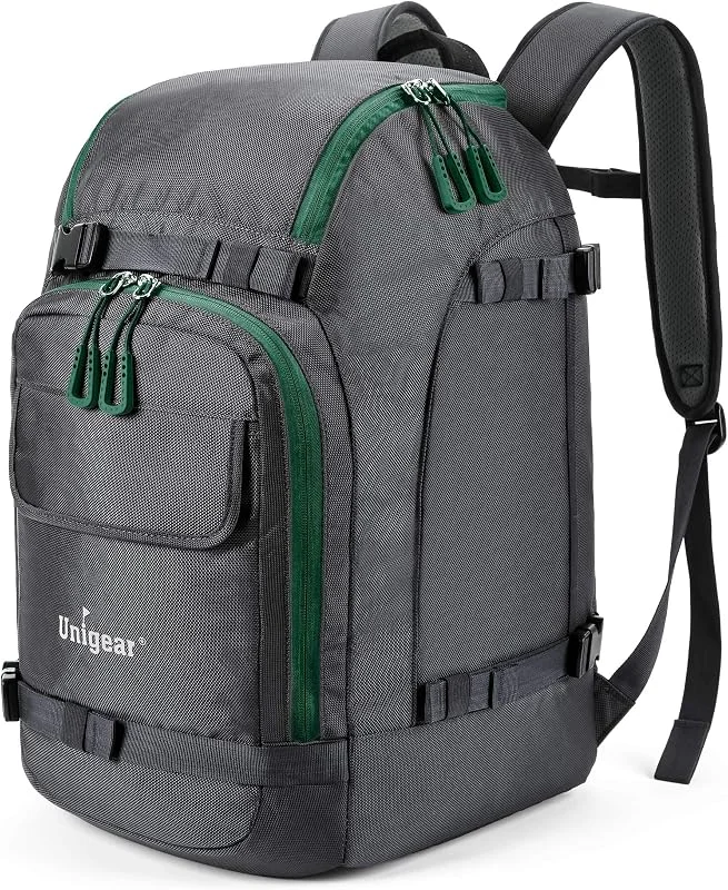 Unigear Sac à dos pour chaussures de ski, snowboard avec sac pour casque, sports d'hiver, ski, patinage 50 l, 70 l — Equipement ski