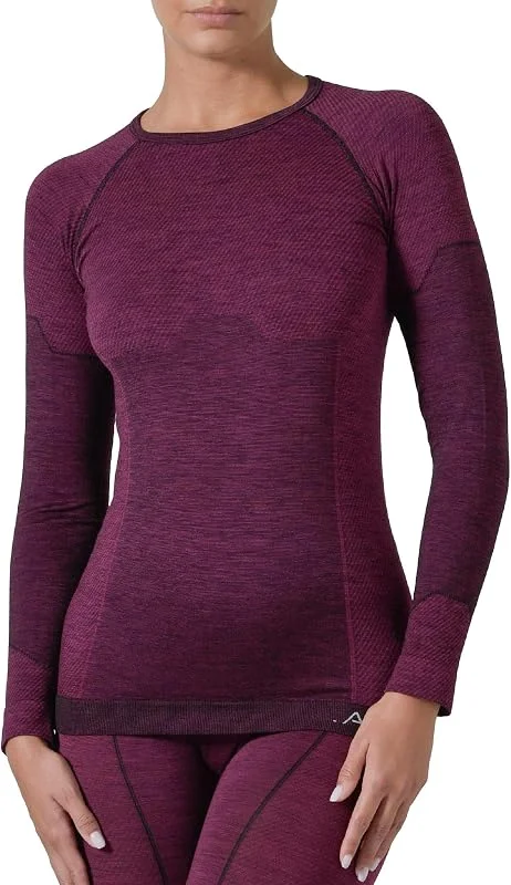 Risalti Haut Thermique Femme et Homme Laine Merinoss - sous Vetement Thermique Homme et Femme Extreme, élastiques, Respirants, Unisex, sans Couture - Made in Italy — Vetements ski