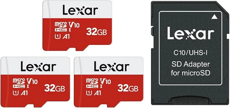 Lexar Carte Micro SD 32 Go Lot De 3 Cartes, Jusqu'à 100 Mo, s — Vetements ski