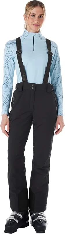 Killtec Ksw 249 WMN Ski Pnts - Pantalon de Ski Fonctionnel avec Bretelles Amovibles, Protection des Bords et Jupe Pare-Neige - Pantalon de Ski - Femme — Vetements ski