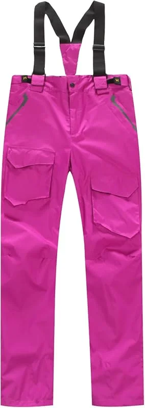 Pantalon de ski avec bretelles pour femme - Pantalon de snowboard - Pantalon de neige respirant et chaud - Pantalon fonctionnel - Combinaison de neige - Pantalon thermique - Pantalon de ski — Vetements ski