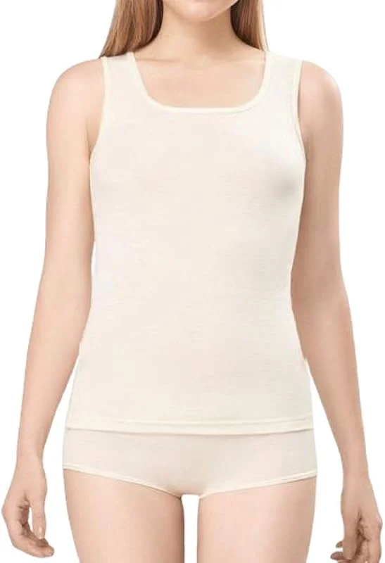 Utenos Chemise sans manches en laine mérinos ultra douce pour femme Fabriquée en UE — Vetements ski