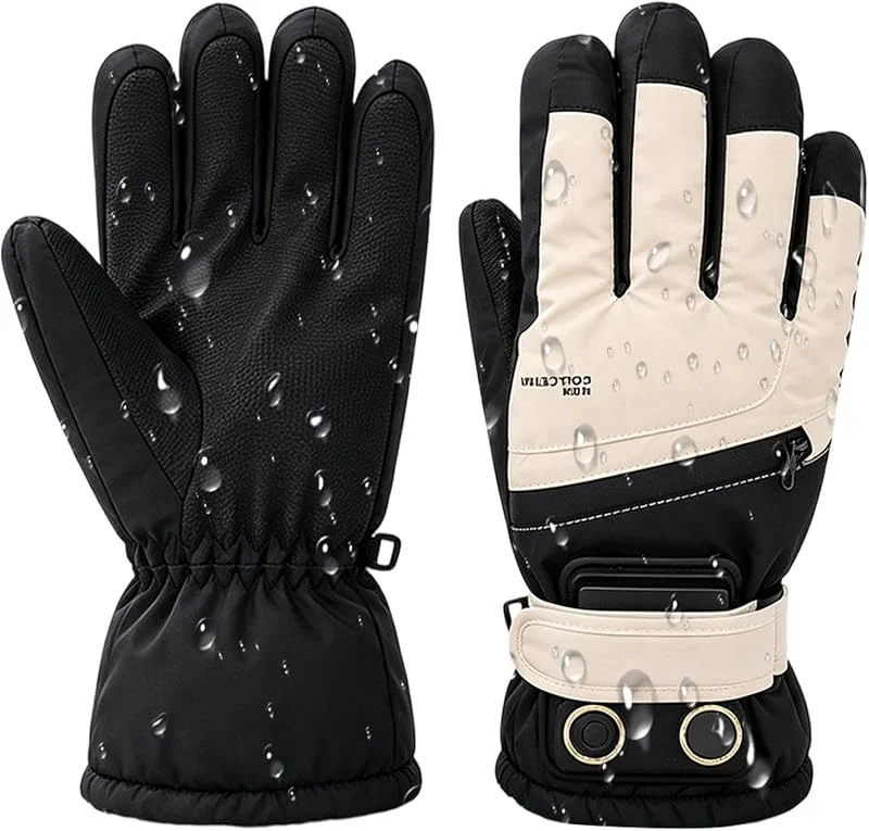 Gants chauffants électriques, alimentés par USB, gants d'hiver à écran — Vetements ski