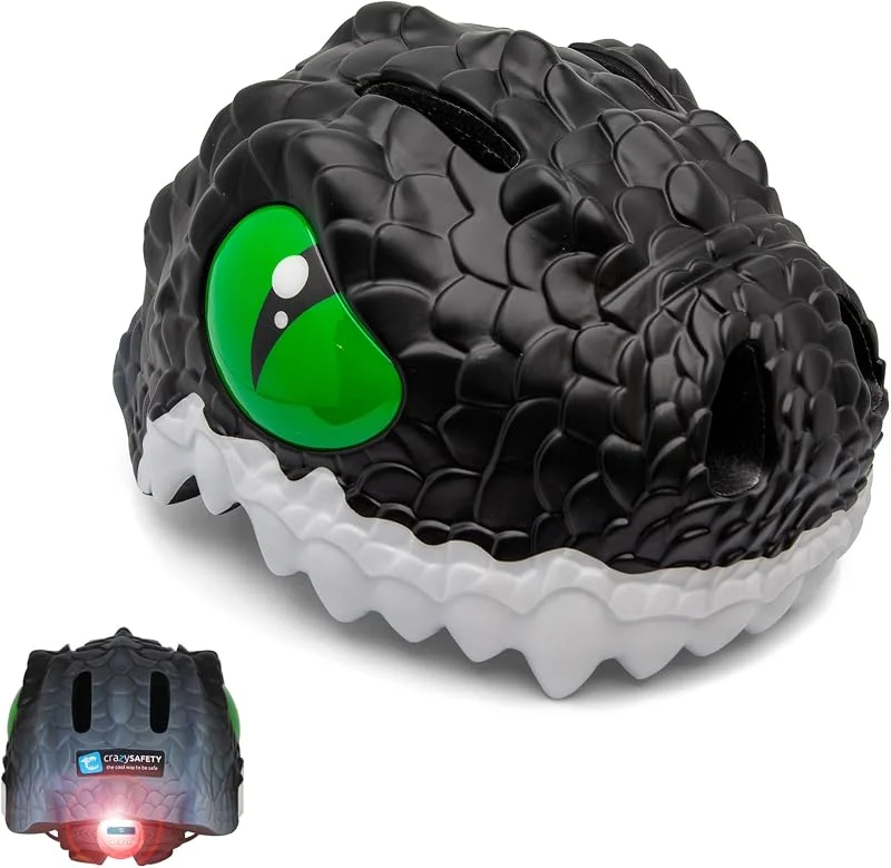 Crazy Safety Casque de vélo pour Enfants, Casque Enfants 2-7 Ans pour vélo, Skateboard, Cyclisme, vélo de Course, Trottinette, Rollers, Casque 3D Animalier 49-55 cm — Equipement ski