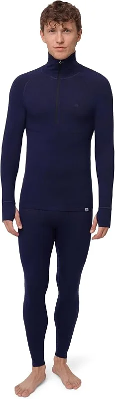 DANISH ENDURANCE Ensemble Thermique Mérinos Homme, Demi-Zip — Vetements ski