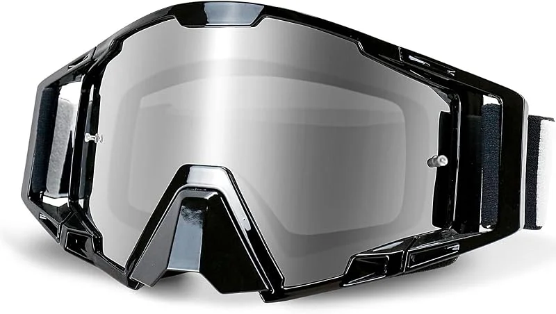 Lunettes Moto Cross, Masque Moto Cross avec protection du nez, Lunettes de Ski pour hommes et femmes, pour les sports de plein air, comme Lunette Moto — Equipement ski