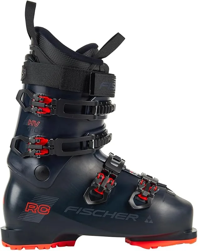 Fischer Chaussures de ski RC 110 - Flex 110 - Chaussures de ski alpin - Bottes de ski alpin - Coupe large et chausson intérieur confortable - Piste préparée - Pour les conducteurs avancés à très bons — Equipement ski