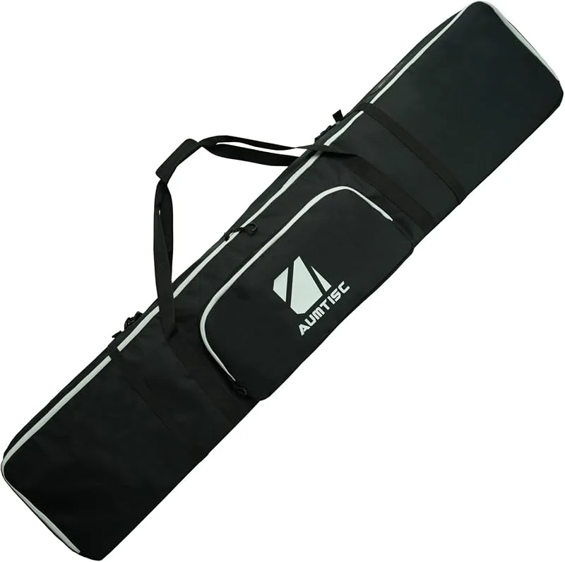 AUMTISC Sac de transport imperméable pour planche à neige, 155 cm, bleu, pour voyage en avion et sports d'hiver — Equipement ski