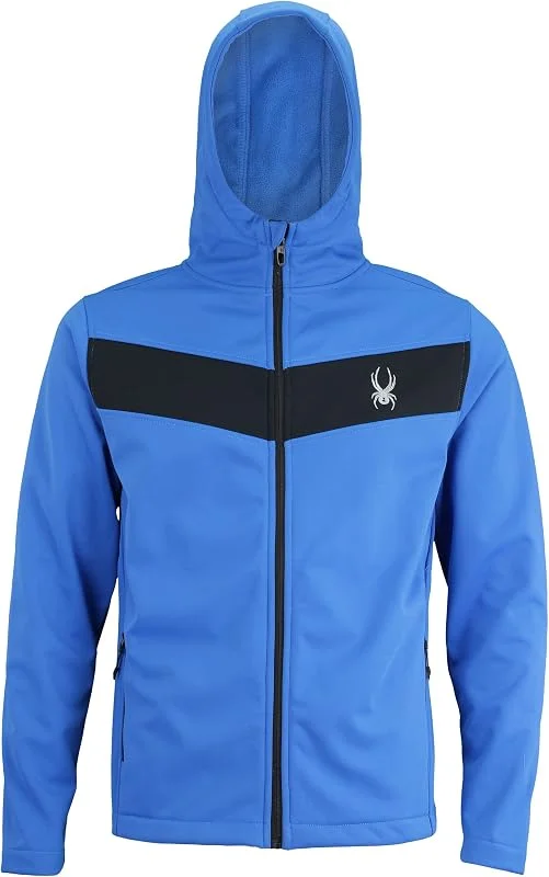 Spyder Men's Full Zip Hooded Soft Shell Jacket — Vetements ski