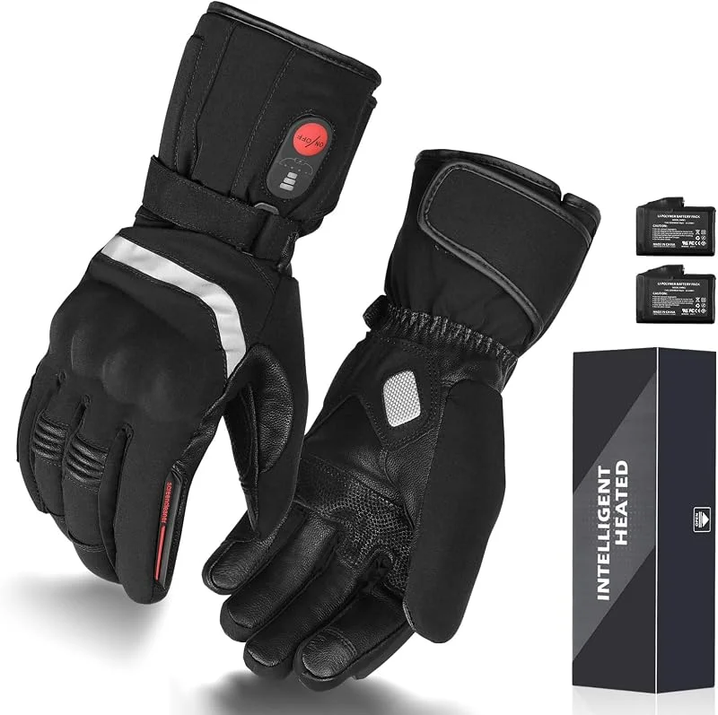 Sun Will Gants Chauffants Moto Rechargeable Gants Hiver avec Batterie 7, 4V 2200mAh pour Homme Femme, Gants Chauffants Électriques pour Ski de Neige Pêcher Cyclisme Chasse Arthrite Maladie de Raynaud — Vetements ski