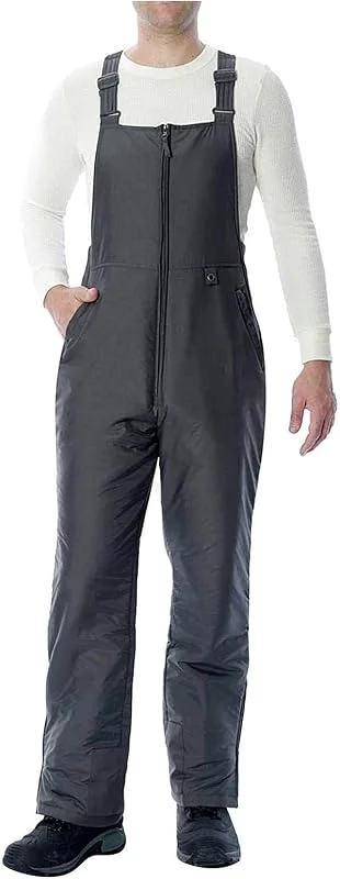 Pantalon de ski pour homme noir : pantalon d'hiver pantalon de neige coupe-vent chaud vêtements de ski salopette avec bretelles pantalon thermique pantalon de snowboard grandes tailles — Vetements ski