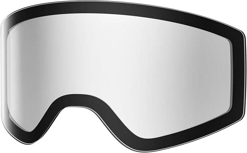 OutdoorMaster Masque de ski PULSE, lentilles de remplacement, système de changement de lentilles Lock & Fit, remplacement facile des lentilles, anti-buée, large champ de vision, transparent à 99%. — Equipement ski
