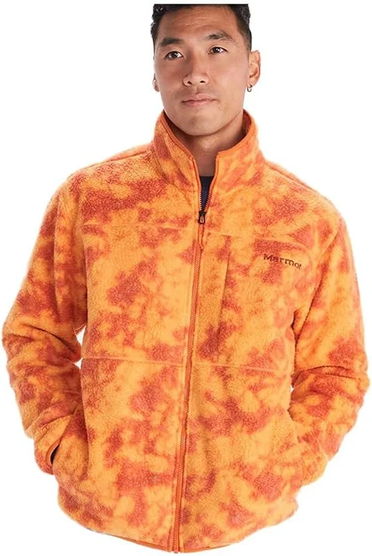 Marmot Aros Printed Fleece Jacket Veste polaire chaude, veste d’extérieure entièrement zippée, polaire respirant et coupe-vent Homme (lot de 1) — Vetements ski