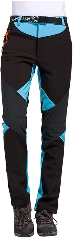 Pantalon softshell thermique pour femme - Pantalon de randonnée - Pantalon de ski - Imperméable - Doublure chaude - Confortable - Pantalon de snowboard - Pantalon de ski de fond - Pantalon d'hiver — Vetements ski