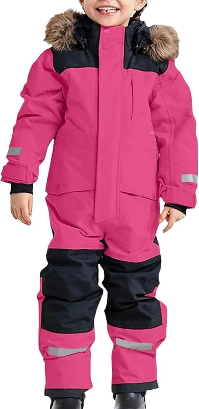Combinaison de ski pour enfant - Combinaison de ski pour fille et garçon - Chaude - Coupe-vent - Imperméable - Unisexe - Classique - Légère - Combinaison de ski en une seule pièce - Pour l'extérieur — Vetements ski