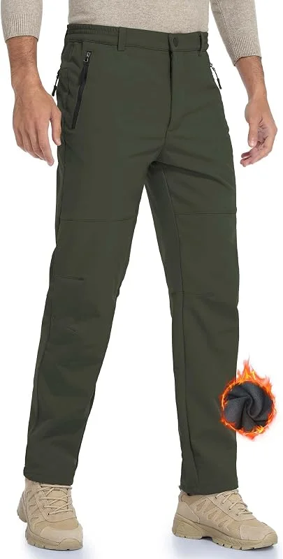 Pantalon Ski Randonnee Homme Imperméable Pantalon de Travail Thermique Étanche Coupe-Vent Hiver Pantalon de Montagne Neige Escalade — Vetements ski