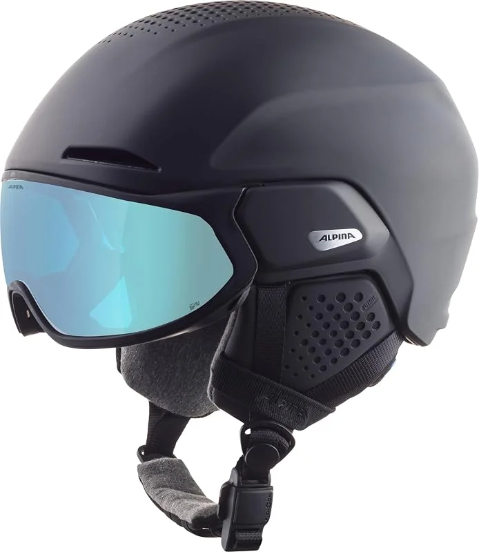 ALPINA ORO QV MIPS Noir mat (Ice Blue) — Equipement ski