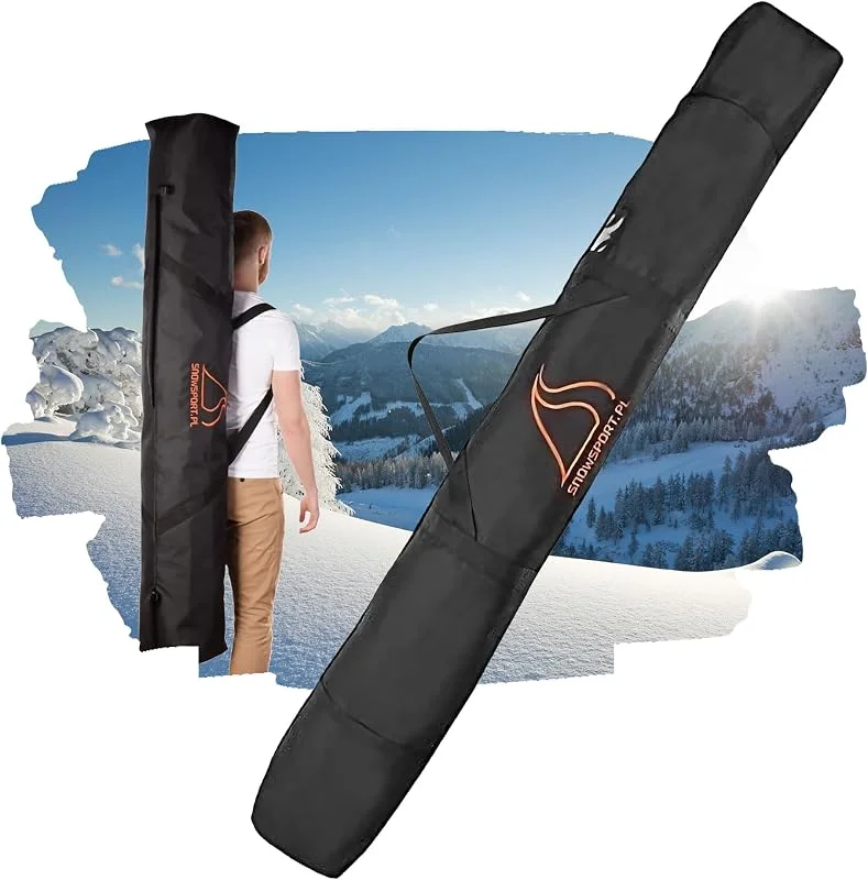 Snowsport Sac de ski pour 2 paires de skis, 8 mm rembourré, double sac de — Equipement ski