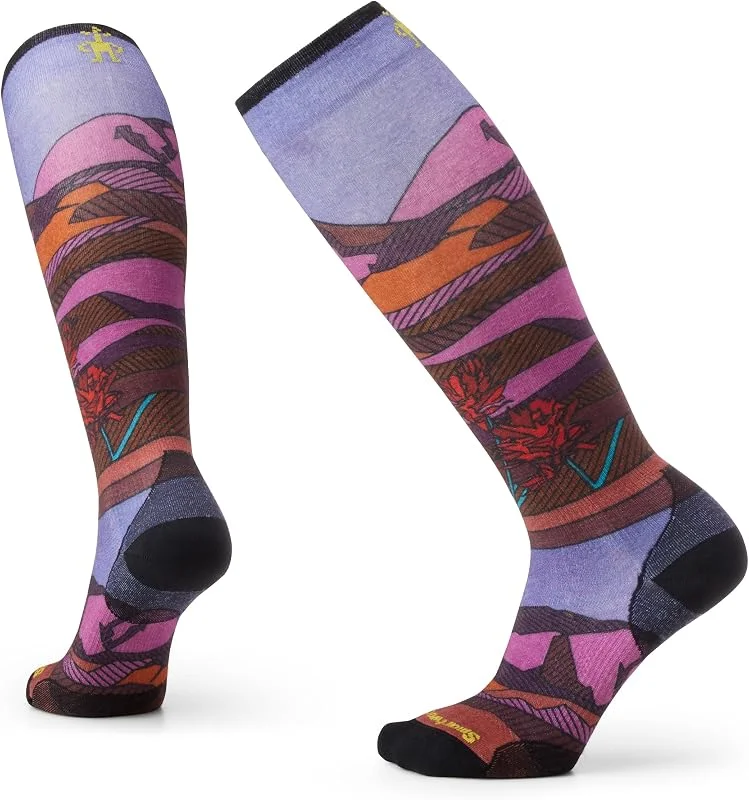 Smartwool Ski Zero Cushion Floral Field Pr Chaussette Femme (lot de 1) — Vetements ski