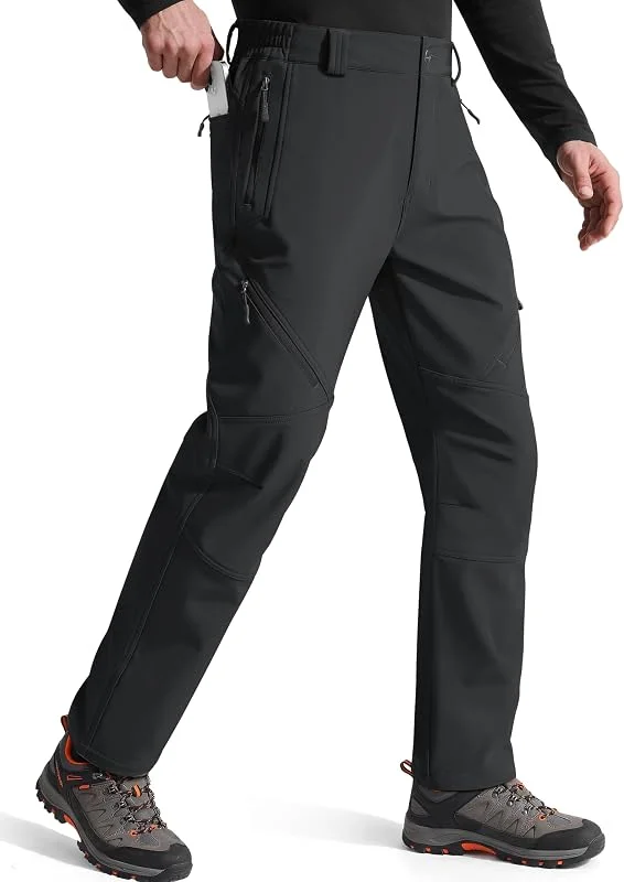 Free Soldier Pantalon de Ski imperméable pour Homme - pour la Chasse, Le Plein air - Pantalon Thermique Coupe-Vent - Pantalon Softshell pour l'escalade et la randonnée — Vetements ski