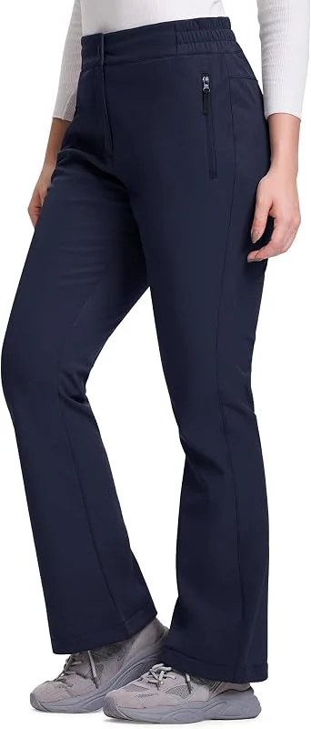 33, 000ft Pantalon softshell pour femme - Imperméable - Coupe-vent - Doublure chaude - Pantalon de ski - Pantalon de trekking - Respirant - Pantalon thermique — Vetements ski