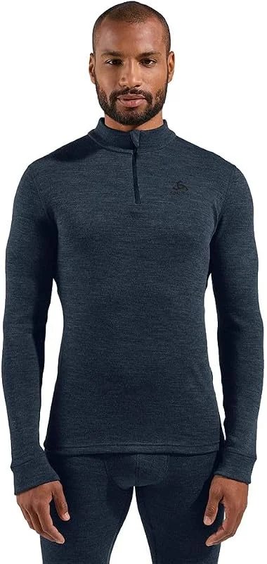 Odlo sous-vêtements Thermiques pour Homme en Laine mérinos 260 I sous-vêtements pour Homme I Manches Longues — Vetements ski
