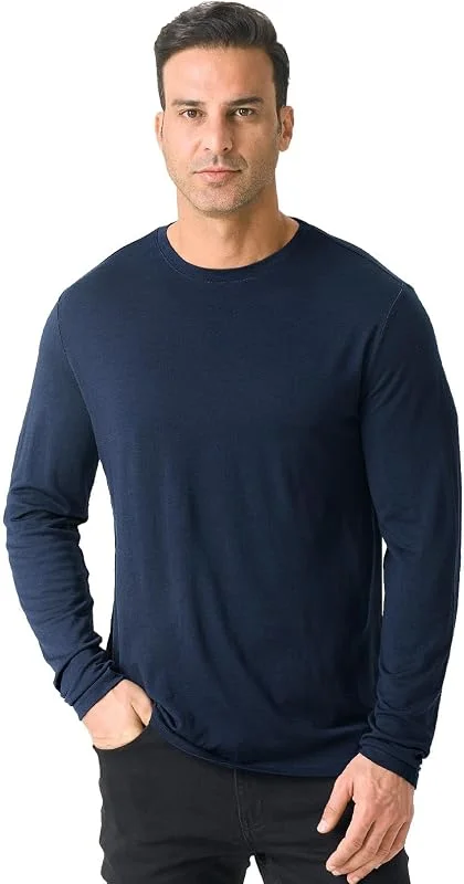 Merino Protect 100% sous Vetement Laine Merinos Homme Douces Chemises à Manches Longues Résistance aux Odeurs Pull pour la Chasse et la Randonnée — Vetements ski