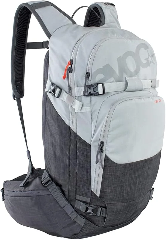 EVOC Sac à dos de ski LINE 30, argent, gris carbone chiné — Equipement ski