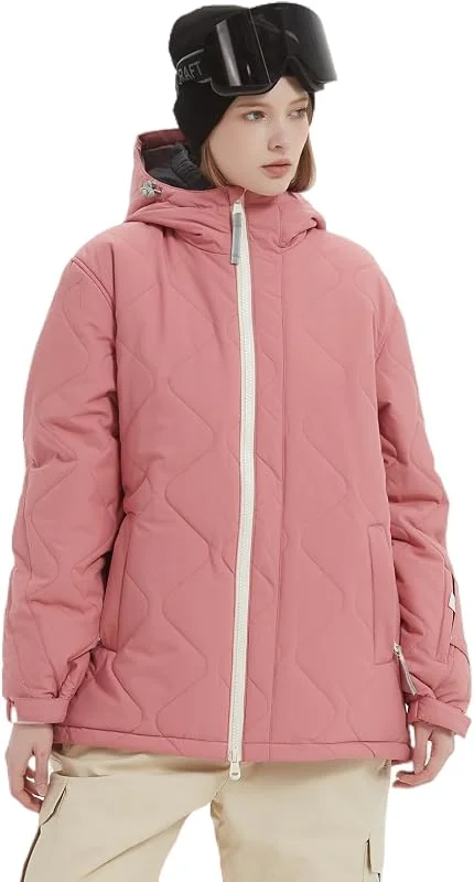 Bluemagic Vestes de Ski Femme, Veste Chaude d'Hiver pour Femmes, Extérieur Vêtements Thermiques Coupe-vent Etanche à l'humidité Chaud Respirant Neige Ski Marche Randonnée Camping Manteau — Vetements ski