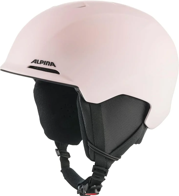 ALPINA Brix Jr - Casque de Ski sûr et léger pour Enfants, avec Coussinets d’Oreilles Amovibles, Absorption optimale des Chocs et Bonne Ventilation, Light-Rose Matt, M (55-59) — Equipement ski