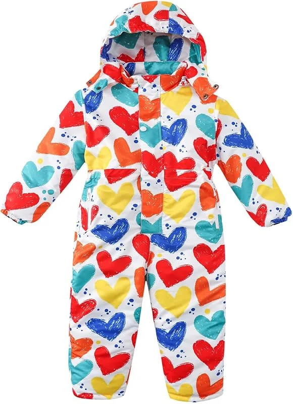 Combinaison Neige Bébé Fille Garçon Chaude Épaisse Barboteuse Coupe-Vent 3-18 Mois Chauds Coupe-Vent Jumpsuit Fille Footed Combinaisons Chaud Barboteuse Jumpsuit Combinaison Neig Enfant — Vetements ski
