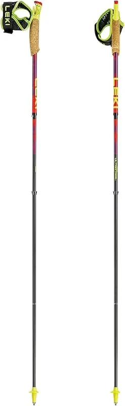 LEKI Ultratrail FX.One SL Bâtons de Trail pour Homme et Femme, Carbone Pliables, Ultra légers, Longueur Fixe — Equipement ski