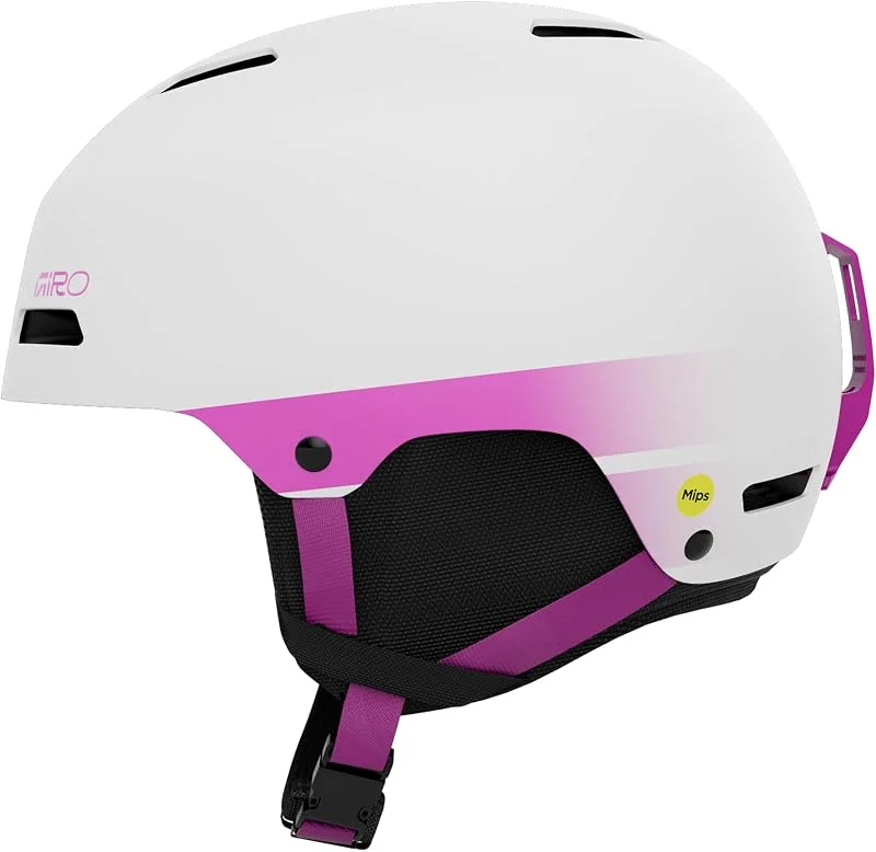 Giro Ledge FS MIPS Casque de Ski et Snowboard M Coque Rigide en ABS avec EPS, Protection MIPS, Système in Form Fit System, Ventilation, Casque de Freestyle Mat, Rose Bicolore — Equipement ski