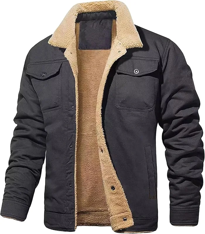 ZDJSWJ Hommes bomber grande veste softshell coupe - vent militaire manteau léger entièrement zippé veste coupe - vent — Vetements ski