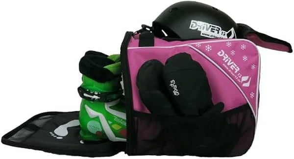 Driver13 ® Sac à chaussures de ski pour enfant avec compartiment pour casque pour bottes souples rigides et sac de bateau — Equipement ski