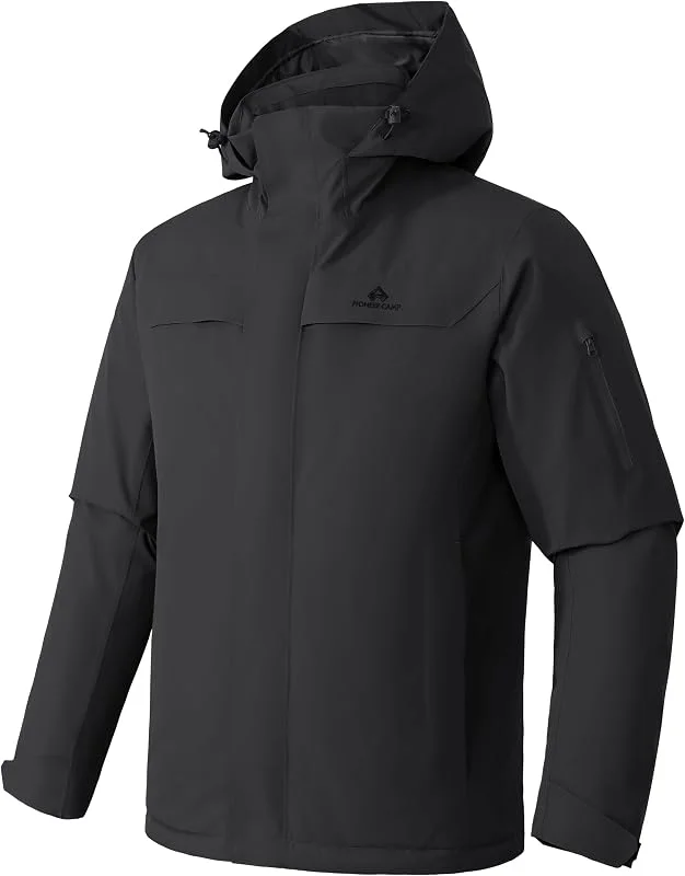 Veste de ski pour homme - Imperméable - Chaude - Respirante - Veste d'hiver avec capuche - Outdoorjac — Vetements ski