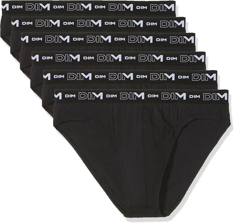 DIM Slip Homme Lot de 6, Coton Stretch Confort, Maintien Quotidien, sans Étiquette — Vetements ski