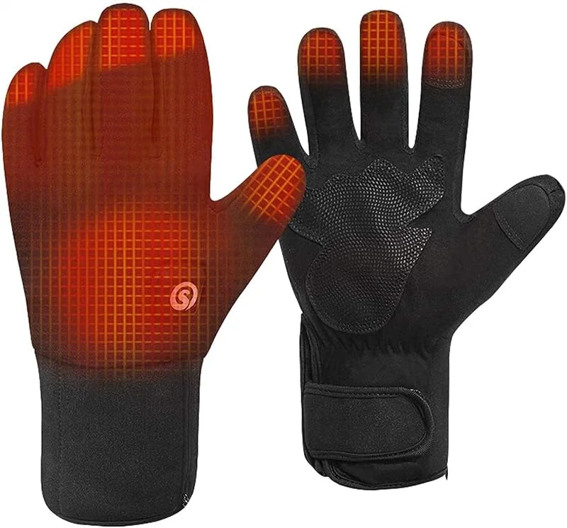 SBTXHJWCGLD Gants Chauffants pour Hommes et Femmes, Gants de Ski à écran Tactile avec 3 Niveaux de Chauffage, jusqu'à 6 Heures de Chaleur — Vetements ski
