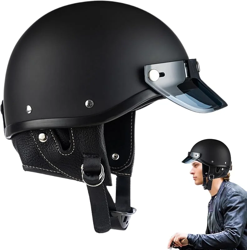 Casques Moto Demi-Coque pour Hommes Casques Homme pour Motos — Equipement ski