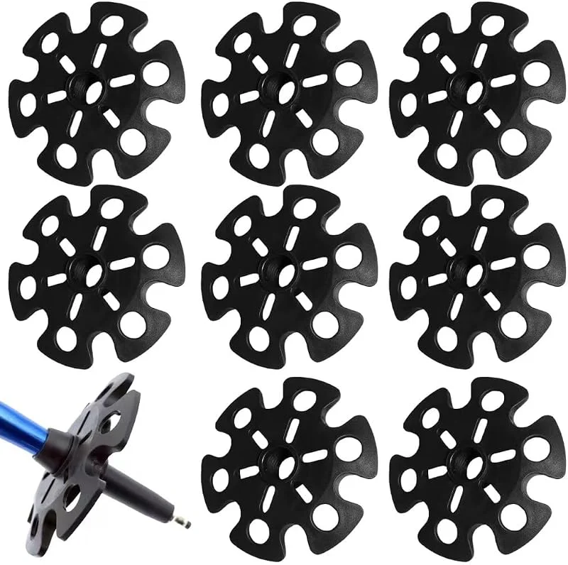 Lot de 8 paniers de ski amovibles pour bâtons de randonnée — Equipement ski