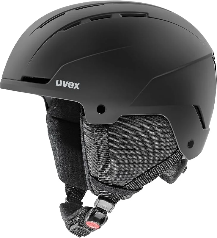 uvex Glance - Casque de Ski léger pour Adults - réglage de la Taille Individuel - Ventilation optimisée - Black Matt - 58-62 cm — Equipement ski