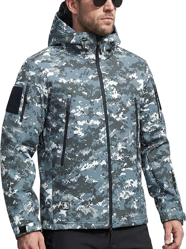 FREE SOLDIER Veste Softshell imperméable à Capuche pour Homme — Vetements ski