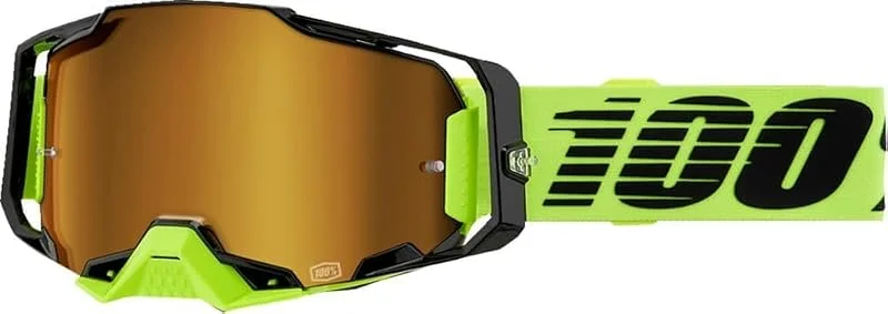 100% 26013452 Lunettes MX Unisex-Adult, Neon Jaune, Taille Unique — Equipement ski